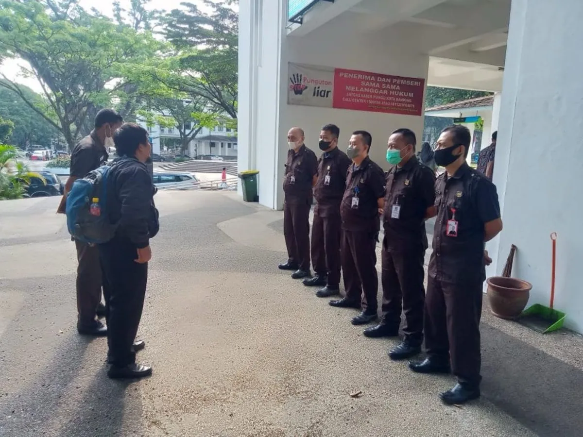 Apel anggota keamanan di Rumah Sakit Jiwa Provinsi Jawa Barat